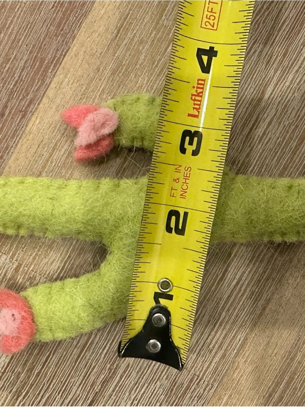 Handmade Needle Felted Saguro Cactus Christmas Ornament with Flowers and Star